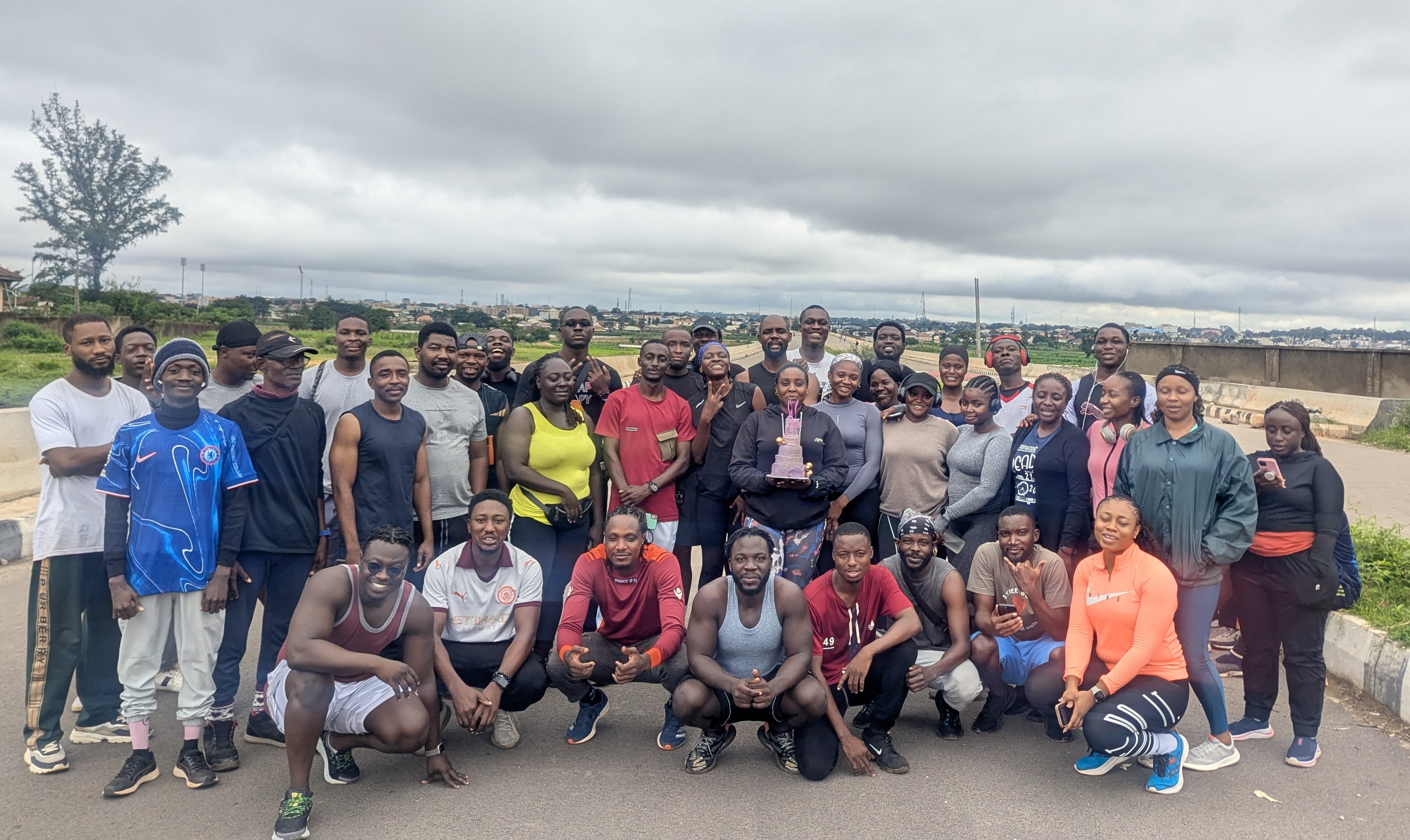 Post run/walk celebration