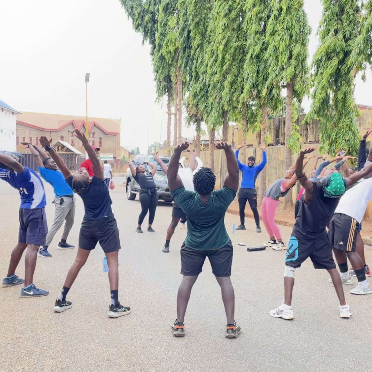 Warm-up stretch circle